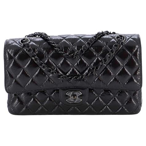 chanel shopping bag shiny aged calfskin|Chanel black quilted flap bag.